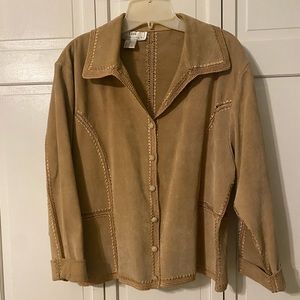 Women’s Suede Tan Jacket- Large